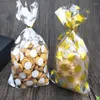 Opakowanie na prezent 25pcs Przezroczysty pakowanie kropki Torba płaskie usta Celophan Candy West Point Biscuit Opp Pakowanie Pakietowe Zapasy imprezowe