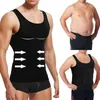 Waist Tummy Shaper Men Slimming Body Vest Shirt Abs Abdomen Slim Gym Workout Corset Control Compression Tank Top Sleeveless Shapewear 231013