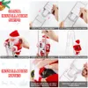 Christmas Decorations 2023 Ornaments Gift Electric Climbing Ladder Santa Claus Doll Toys with Music Merry Tree Hanging Decor 231013