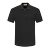 Designer-Herren-POLO-Shirt mit Gewinde, Revers, kurze Ärmel, lässig, Markenstickerei, reine Baumwolle, Marke, reine Baumwolle, High Street Business-Mode, 3XL