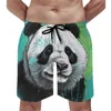 Herenshorts Panda Board Zomer Grotesk Realisme Sport Strand Korte broek Heren Comfortabel Schattig Grafisch Oversize zwembroek