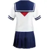 Costume de Cosplay Yandere simulateur Ayano Aishi, perruque de dessin animé Chan, uniforme de marin de l'école Jk, Costume de fête de carnaval d'halloween