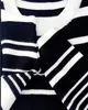 2C merkontwerper dames gestreepte kleine geur letter C geborduurde trui met lange mouwen High-end aangepaste grote maat trui