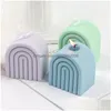 Artesanato Ferramentas Arte Geométrica Rainbow Arch Vela Sile Mold 3D Handmade Soy Wax Mod Fazendo Suppliescraft Toolscraft Drop Delivery Home G Dhhyn