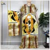 Ethnic Clothing Muslim Fashion Summer Loose Short Sleeve Dresses Pattern Printing Boubou Maxi Islam Women Elegant Dress African Abaya