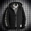 Parka da uomo in piumino Parka da uomo slim fit con cappuccio cappotti in cotone outwear giacca moda uomo 2023 nuova giacca invernale da uomo parka da esterno impermeabile vendita J231014