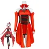 cosplay anime takt op destiny unmei cosplay costume wig sexy woman red dress props alloween stage perform