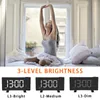 Relógios de mesa Snooze Alarm Clock Timer FM Radio USB Projection Backlight Digital LED Rotating Projector