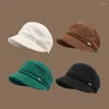 Berets Ladies Corduroy Hat Trendy For Women Stylish Women's Sboy Beret Versatile Winter Comfortable