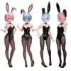 ألعاب الإصبع 30 سم BICUTE BUNNIES Re: Zero - بدء الحياة في عالم آخر من الكبش و REM Action Figure Bunny Girl Doll