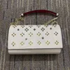 Corrente Paloma Bolsa De Embreagem De Couro Granulado Mulheres Homens CL Crossbody Rivet Spikes Bolsa De Fixação Magnética Tote Moda Múltiplos Slots De Cartão Bolsas De Ombro