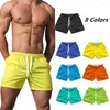 Men's Shorts S-3XL Men Breathable Boardshorts Summer Quick Dry Elastic Drawstring Waist Beach Swiming Running Gym Swim Trunks Surfwear