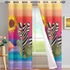 Curtain Fun Cactus Painting Drapes Blackout For Living Room Kitchen Curtains Girls Bedroom 3D Printing Decoration Soft Polyester Fabric