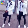 Men's Suits Latest Coat Pant Designs Black Men For Wedding Gold Lapel Red Carpet Groom Male Jacket Blazer 2 Piece Costume Homme