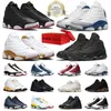 Jumpman 13 OG 13S Basketball Shoes Wheat Playoffs Starfish Hyper Royal Flint Han fick Game Black Cat Playground Chicago Lucky Green Trainer Sneakers Sport