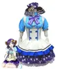 Cosplay anime nozomi tojo lovelive lovel s cosplay kostüm peruk lolita şeker seksi kadın hizmetçi üniforma cadılar bayramı karnaval parti takım elbise