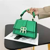 1796 Nummer 23 Nya väskor Solid Color Trend Fashion Advanced Sense Bag Single Shoulder Oblique Straddle Handheld Panel Small Square