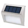 LED Solar Fence Lights Outdoor Waterproof Stainless Steel Solar Deck Lights For Garden Wall Step Stairs Patio Pathway