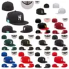 Cappello aderente Top Cappelli da baseball firmati da uomo Lettera di colore nero Hip Hop Chicago Sport Berretto piatto completamente chiuso Ricamo Chapeau Stitch Heart Hustle Flowers berretto nuova era