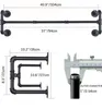 Cintres industriels Feng Shui, cintre de tuyaux, Art en fer sur le mur, présentoir de magasin de vêtements, support suspendu, vente en gros