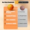 Sports Toys Silent Basketball Size 7 Squeezable Mute Bouncing Basketball Indoor Silent Ball Loam Basketball 24 cm Bounce Football Sports Toys 231013