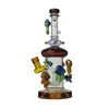 Bee Hookahs Glass Bong Recycler Smoking Water Pipe Dab Rig 25cm Height with 14mm Joint