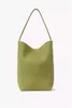 The R Bucket Bag Women Shoulder Bags Suede Totes Designer Handbags Underarm Green Color Large Capacity