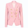 Abito da donna in due pezzi Blazer di lusso Completo gonna Set Abito da ufficio Fibbia grande Gonne corte Maniche lunghe Giacca da lavoro S-XXL