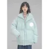 Autumn and winter ladies stand collar loose down coat cuff hem tightening warm and not leaking color is youthful version type loose. CC