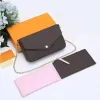 BASSA DESIGNER 3pcs Set Pochette Felicie Chain Women Borse Borse Borse Crossbody Louiseitys Fashion Viutonitys Occorgo il portafoglio a tote borse con scatola L61276 lvity