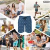 Men's Shorts Peace Mandala Gym Vintage Floral Print Beach Short Pants Men Custom Sports Surf Quick Dry Trunks Gift