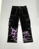 Jeans pour hommes Y2K Harajuku vêtements jeans Vintage imprimé hip hop tendance américain noir jeans hommes femmes rue 2023 nouveau gothique décontracté baggy jeans J231014