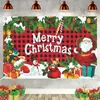 Christmas Decorations Background Fabric Party Decorative Hanging Cloth Holiday Layout Banner 231013