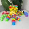 Fidget-speelgoed Naaktslak Feestartikelen Gelede flexibele 3D-slakken 19 cm Vingerslak Fidget-speelgoed Relief Anti-angst Zintuiglijk speelgoed voor kinderen Volwassen