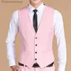 Men's Vests Vest Men 2022 New Fashion Casual High Quality Solid Color Single Breasted Slim Large Size Business Vest Waistcoat MenL231014