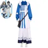 Cosplay jeu identité Emil Patient psychologue Ada Mesmer Cosplay Costume perruque Anime Doujin bleu uniforme Halloween carnaval fête Costume