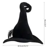 Chapeaux à large bord chapeaux de seau Halloween chapeau de sorcier de sorcière Costume de fête couvre-chef diable accessoires de Cosplay accessoires de décoration pour adultes femmes hommes 85DA 231013