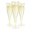 Disposable Cups Straws 587C Plastic Champagne Glasses For Parties Toasting