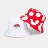 Bérets Creative Enfant Rouge et Blanc Champignon Modèle Réversible Pêcheur Chapeau Hommes Femmes Amazon Casual Soleil