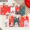 Casos de telefone celular 3D Boneca Cartoon Feliz Natal Santa Rena Árvore Soft Case para iPhone 15 14 13 Pro Max 12 11 X XS XR 7 8 Plus 12Mini Capa L230823