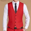 Men's Vests Vest Men 2022 New Fashion Casual High Quality Solid Color Single Breasted Slim Large Size Business Vest Waistcoat MenL231014