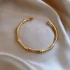 Bangle Korea&Japanese Delicate Simple Style Bamboo Charm Bangles For Women Fashion Brand Jewelry Bracelets Accessories