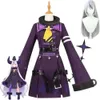 コスプレ前販売YouTuber vtuber La Darknesss Laplus Ymd Yamada Hololive Holox Cosplay Wig Anime Purple Uniform Hallowen Suit