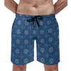 Men's Shorts Peace Mandala Gym Vintage Floral Print Beach Short Pants Men Custom Sports Surf Quick Dry Trunks Gift