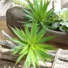 Decorative Flowers 2PC Simulation Artificial Succulent Greenhouse Plants Are Suitable For Home Garden Decoration Green