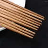 Chopsticks japansk stil kinesisk icke-halk återanvändbar naturlig färgglada flatvaror gabelkök köksredskap