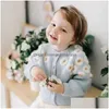 Cardigan Cardigan Little Maven Baby Girls Sweater Lovely Blue Casual Clothes Autumn Children Pretty Coat for Kids 2-7 Year Baby, DHH75