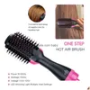 Haartrockner Onestep Trockner Volumizer Roller Elektrische Luftbürste Curling Glätteisen Blow Salon Styling Kamm DR259K9460989 Drop Delive DHNMF