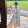 Dameswolmix mode gebroken witte wollen jas voor dames in herfst- en winterstijl Hoge kwaliteit Casual verdikte trend 231013