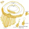 Ensembles de bijoux de mariage XUHUANG indien exquis cuivre ensemble de bijoux pour les femmes éthiopie plaqué or collier boucle d'oreille ensemble afrique arabe mariage Banquet cadeau 231013